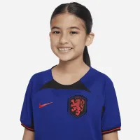 Netherlands 2022/23 Stadium Away Big детские Nike Dri-FIT Soccer Jersey синий