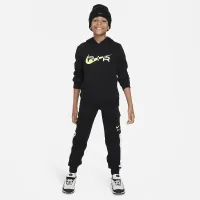 Nike Air Big детские Pullover Fleece Толстовка с капюшоном цвет черный