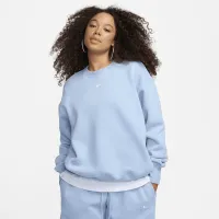 Nike Sportswear Phoenix Fleece женская оверсайз Crew-Neck свитшот синий