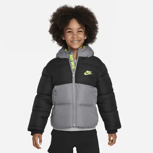 Nike Colorblock Puffer Little Kids Куртка колір чорний