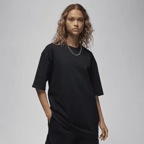 Nike Jordan Essentials жіноча оверсайз футболка колір чорний