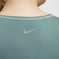 Nike One Fitted жіноча Dri-FIT Ribbed Tank Top (великі розміри) колір зелений