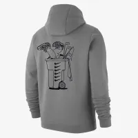 Nike Club Fleece мужские для гольфа Pullover Толстовка с капюшоном цвет серый