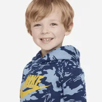 Nike Toddler Club Camo Fleece Pullover Толстовка з капюшоном блакитний