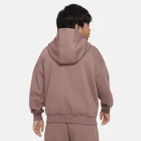 Nike Icon Fleece Big детские оверсайз Pullover Толстовка с капюшоном цвет фиолетовый