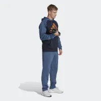 Кофта/футболка adidas Aeroready Game And Go Big Logo Толстовка с капюшоном HK9827 - гранатово-синяя