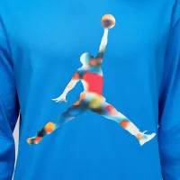 Nike Jordan Flight мужские Long-Sleeve Crewneck футболка синий