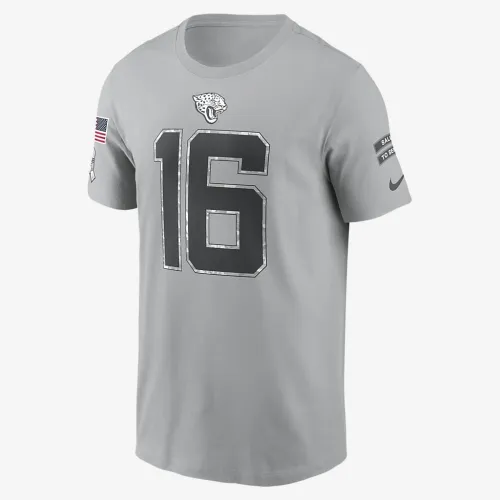 Trevor Lawrence Jacksonville Jaguars Salute to Service чоловічі Nike NFL футболка колір сірий