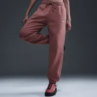 Nike Sportswear Phoenix Fleece женская С высокой Талией оверсайз Sweatpants Pink