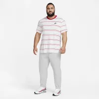 Nike Club мужские Woven Tapeцвет красный Leg Pants цвет серый