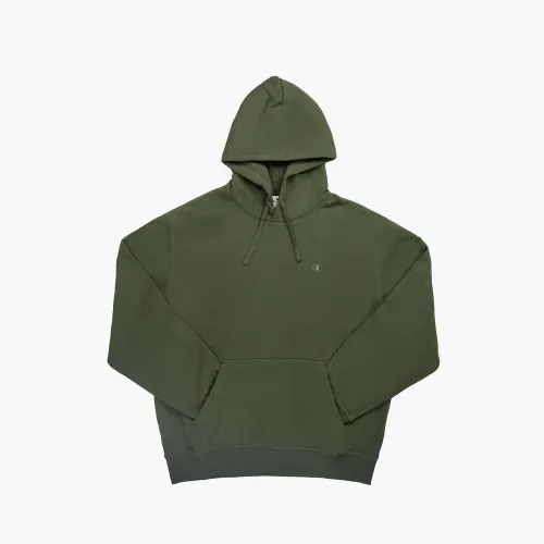 Кофта/футболка Champion Tonal Logo Fleece Erkek Siyah Толстовка с капюшоном 220274-GS508 - зеленая