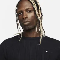 Nike Life чоловічі Long-Sleeve Heavyweight Waffle Top колір чорний
