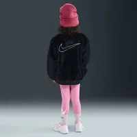 Nike Little детские Faux Fur Bomber Куртка цвет черный