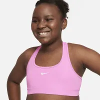 Nike Swoosh Big дитячі (Girls') Sports Bra (Extended Size) Pink