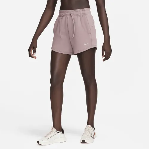 Nike Prima жіноча Dri-FIT З високою талією шорти колір фіолетовий
