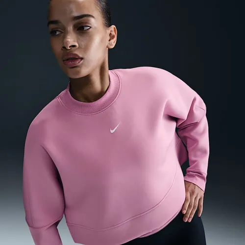 Nike Prima жіноча Dri-FIT оверсайз Crew-Neck Cropped Top Pink