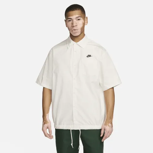 Nike Club чоловічі Short-Sleeve Oxford Button-Up Shirt колір білий