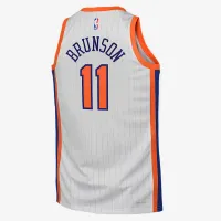 Jalen Brunson New York Knicks 2024/25 City Edition Big детские Nike Dri-FIT NBA Swingman Jersey цвет белый