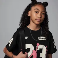 Nike Jordan Big дитячі 23 Jumpman футболка колір чорний