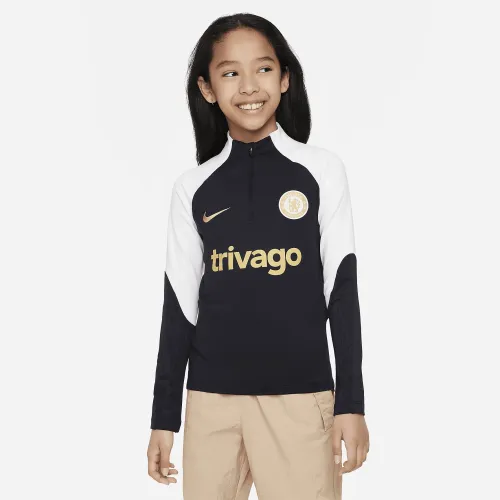 Chelsea FC Strike Big детские Nike Dri-FIT Knit Soccer Drill Top синий