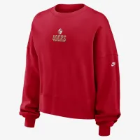 San Francisco 49ers Rewind женская Nike NFL Pullover Crew цвет красный