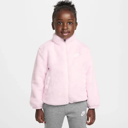 Nike Toddler Faux Fur Куртка Pink