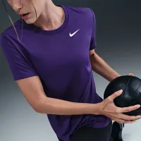 Nike Dri-FIT женская футболка цвет фиолетовый