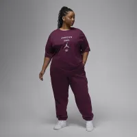 Nike Jordan женская Girlfriend футболка (большие размеры) цвет красный