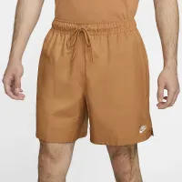 Nike Club мужские Woven Flow шорты цвет коричневый