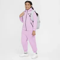 Nike Sportswear Tech Fleece Big детские (Girls') Full-Zip Толстовка с капюшоном (Extended Size) Pink