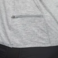 Nike Dri-FIT Swift Element UV женская 1/4-Zip Running Top (большие размеры) цвет серый