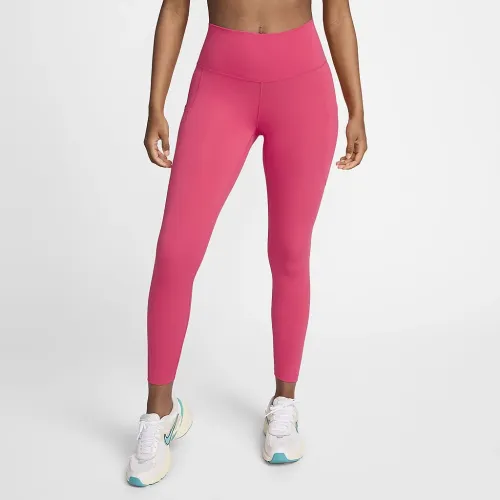 Nike One женская С высокой Талией 7/8 лосины с карманамиPink