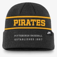 Pittsburgh Pirates Rewind Terra чоловічі Nike MLB Cuffed Beanie колір чорний