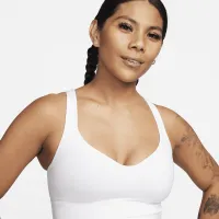 Nike Alate женская Medium-Support Padded Sports Bra Tank Top цвет белый