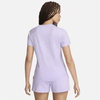 Nike Sportswear Essentials женская Logo футболка цвет фиолетовый