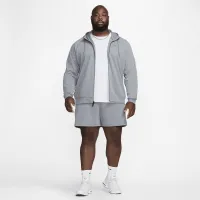 Nike Primary Fleece мужские Dri-FIT UV Full-Zip Performance Толстовка с капюшоном цвет серый