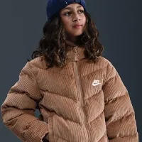 Nike Sportswear All Day Play Big дитячі Therma-FIT Loose-Fit Puffer Куртка колір коричневий