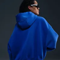 Nike Sportswear Phoenix Fleece женская Over-оверсайз Pullover Толстовка с капюшоном синий