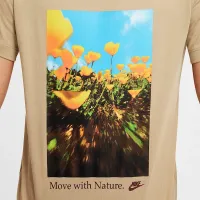 Nike Sportswear Big детские футболка цвет коричневый