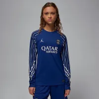 Nike Paris Saint-Germain 2024/25 Stadium Fourth женская Jordan Dri-FIT Soccer Replica Long-Sleeve Jersey синий