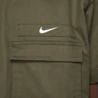 Nike Life чоловічі Woven Military Short-Sleeve Button-Down Shirt колір зелений