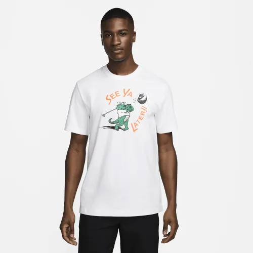 Nike чоловічі для гольфу футболка колір білий