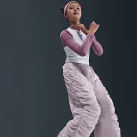 Nike Sportswear Girls' Woven Pants колір фіолетовий
