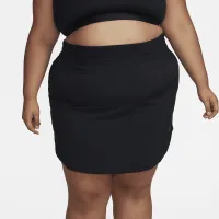 Nike One женская Dri-FIT Ultra С высокой Талией Skort (большие размеры) цвет черный