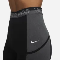 Nike Pro женская С высокой Талией 7/8 тренировочные лосины с карманамицвет черный