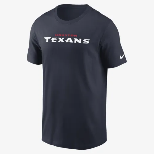Houston Texans Primetime Wordmark Essential чоловічі Nike NFL футболка блакитний
