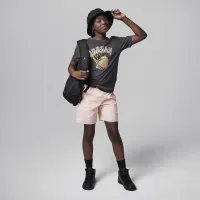 Nike Jordan Hoop Style Big дитячі Graphic футболка колір сірий