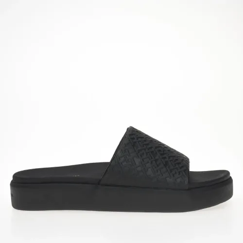 Шлёпанцы Tommy Hilfiger Monogram Pool FW0FW07855-BDS - Черные