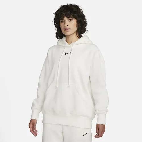 Nike Sportswear Phoenix Fleece женская оверсайз Pullover Толстовка с капюшоном цвет белый