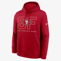 San Francisco 49ers Busted Play Club мужские Nike NFL Pullover Толстовка с капюшоном цвет красный